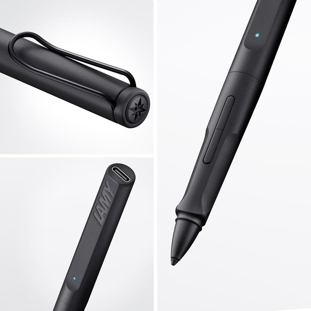 Lamy Safari Note + Stylus Pen in Steel Matte Black (Apple Ipad Compatible)