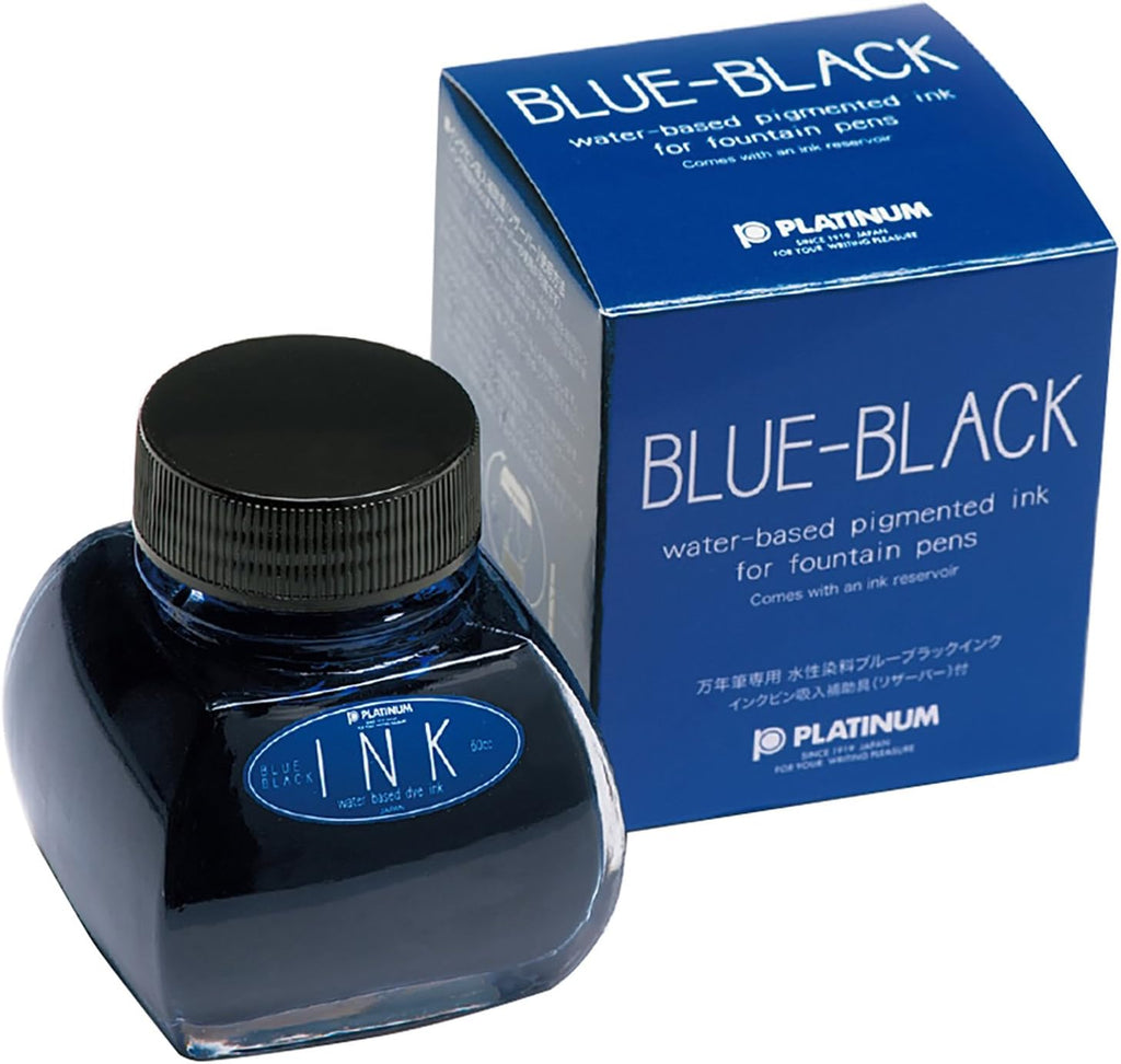 Platinum Blue-Black Fuji - 60ml Bottled Ink -100th Anniversary Memorial Package