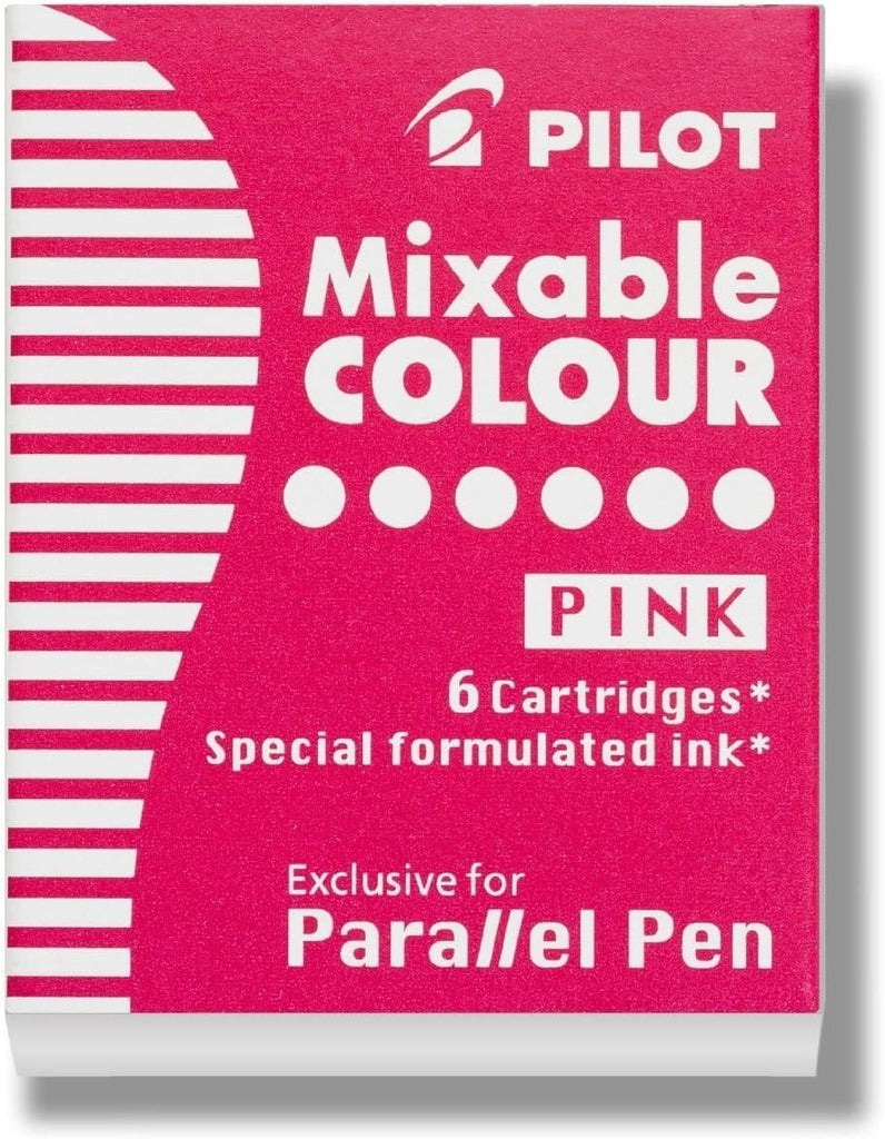 Pilot Parallel Pen Cartridge Refill PINK 6 in one Pack