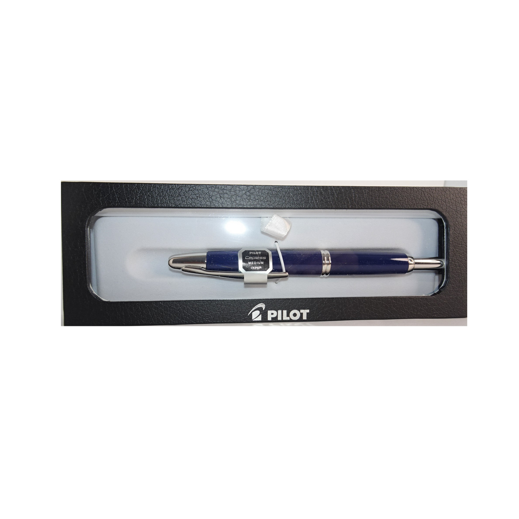 Pilot Vanishing Point Blue / Rhodium Fountain Pen, Fine