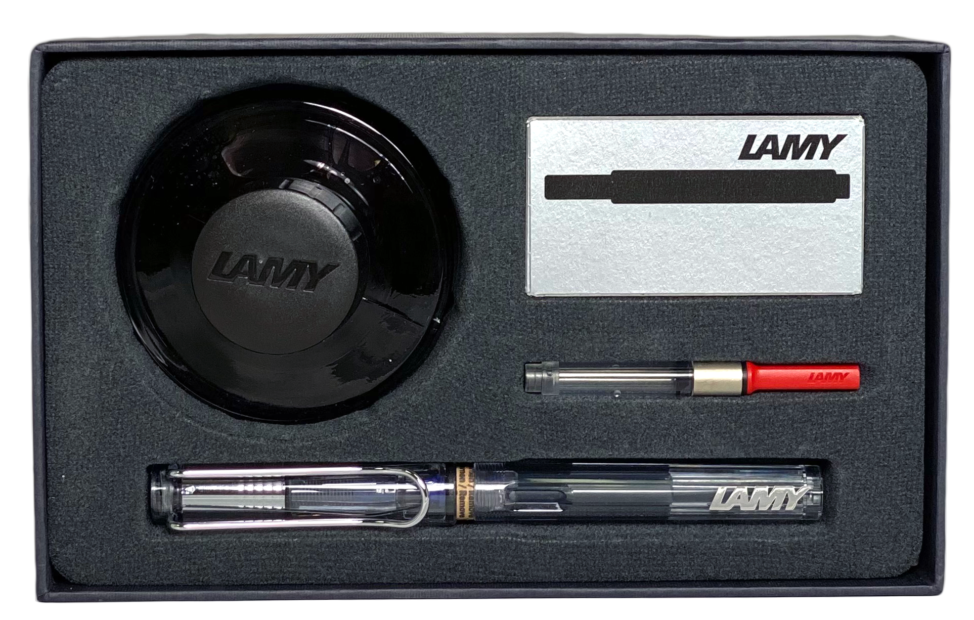 LAMY Safari Fountain Pen Gift Set - Shiny Black - LGSCSBK - The Write Touch  - Filofax Planners | Planner Inserts | Pens